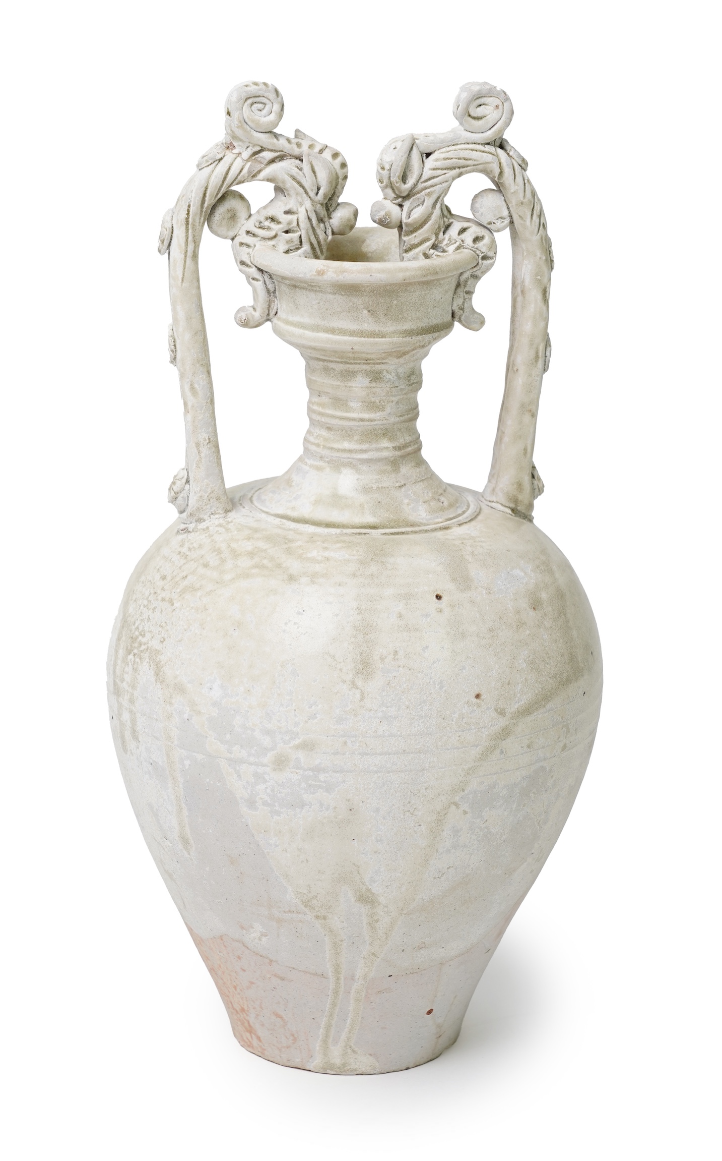 A Chinese white ware amphora, Tang dynasty (6th-8th century AD)